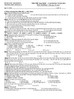 THI THỬ ĐẠI HỌC - CAO ĐẲNG NĂM 2011 THPT TĨNH GIA_Đề 1 potx