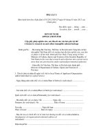 MẪU ĐƠN ĐỀ NGHỊ Cấp giấy phép nghiên cứu, sưu tầm di sản văn hóa phi vật thể pot