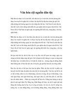 Văn hóa cội nguồn dân tộc doc