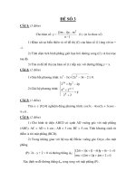 Đề thi thử tốt nghiệp trung học phổ thông 2012_Đề số 3 pdf