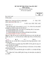 ĐỀ THI THỬ ĐH-CĐ lần1-Năm 2011-2012 MÔN sinh học doc
