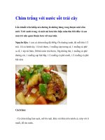 Chim trắng với nước sốt trái cây pdf