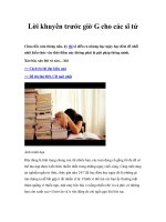 Lời khuyên trước giờ G cho các sĩ tử pptx