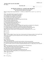 Đề thi thử tốt nghiệp môn vật lý_THPT NGUYỄN THÁI BÌNH ppt