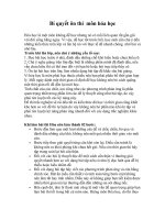 Bí quyết ôn thi môn hóa học 2012 pot