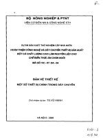 Báo cáo tổng kết khảo sát tình hình chế biến, tiêu thụ và sử dụng trang thiết bị sản xuất bột cá trong và ngoài nước (bản vẽ )