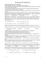 ĐỀ THI THỬ TỐT NGHIỆP SỐ 28 docx