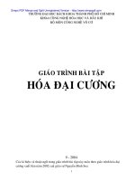 Giáo trình bài tập hóa đại cương (Phần 1) ppt