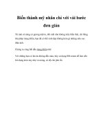 Biến thành mỹ nhân chỉ với vài bước đơn giản potx