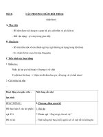 Tiết 8 :CÁC PHƯƠNG CHÂM HỘI THOẠI (tiếp theo) doc