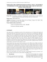 Báo cáo nghiên cứu nông nghiệp 