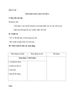 Tiết 37+38 VIẾT BÀI TẬP LÀM VĂN SỐ 2 pptx