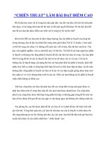 chiến thuật làm bài thi đạt điểm cao