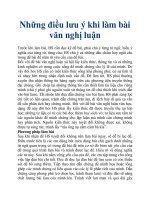 Những điều lưu ý khi làm bài văn nghị luận pptx