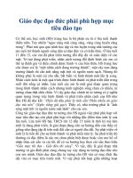 Giáo dục đạo đức phải phù hợp mục tiêu đào tạo pptx