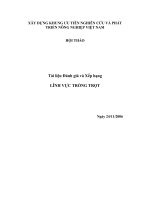 XÂY DỰNG KHUNG ƯU TIÊN NGHIÊN CỨU VÀ PHÁT TRIỂN NÔNG NGHIỆP VIỆT NAM docx