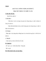 Tiết 80 QUAN SÁT, TƯỞNG TƯỢNG, SO SÁNH VÀ NHẬN XÉT TRONG VĂN MIÊU TẢ (T2) I- Mục potx