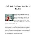 Chiếc Bánh Cưới Trong Ngày Hôn Lễ Đặc Biệt ppt