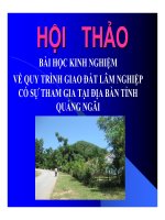 Báo cáo nghiên cứu nông nghiệp 