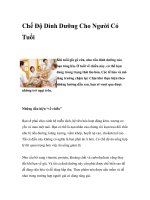 Chế Độ Dinh Dưỡng Cho Người Có Tuổi pdf