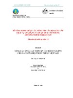 Báo cáo nghiên cứu nông nghiệp 