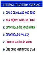 Chương 6: Giao thoa ánh sáng ppt