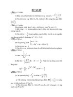 Đề thi tốt nghiệp THPT môn toán_Đề số 87 doc