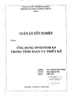 Ứng dụng Inventor 8.0 trong tính toán và thiết kế cơ khí