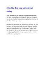 Nhìn bếp than hoa, nhớ mùi ngô nướng doc