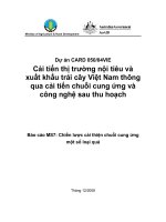Báo cáo nghiên cứu nông nghiệp 