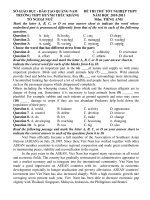 Đề thi tốt nghiệp trung học phổ thông môn tiếng anh 2012_Quảng Nam pdf