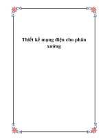 Thiết kế mạng điện cho phân xưởng pdf