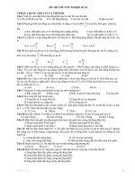 ĐỀ THI THỬ TỐT NGHIỆP SỐ 33 docx
