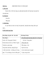 TIẾT 94 : PHÉP PHÂN TÍCH VÀ TỔNG HỢP pot