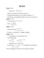 Đề thi tốt nghiệp THPT môn toán_Đề số 45 potx