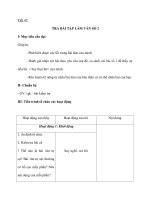 Tiết 47: TRẢ BÀI TẬP LÀM VĂN SỐ 2 pptx