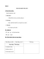 Tiết 72 TRẢ BÀI KIỂM TRA KÌ I docx