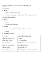 TIẾT 119 : CÁCH LÀM BÀI NGHỊ LUẬN VỀ TÁC PHẨM TRUYN (hoặc đoạn trích) potx