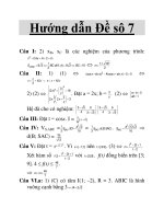 Hướng dẫn Đề sô 7 docx