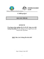 Báo cáo nghiên cứu nông nghiệp 