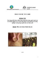 Báo cáo nghiên cứu nông nghiệp 