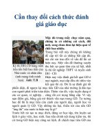 Cần thay đổi cách thức đánh giá giáo dục pptx