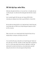 Để thi đại học môn Hóa ppt