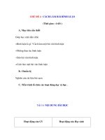 CHỦ ĐỀ 4 : CÁCH LÀM BÀI BÌNH LUẬN pdf