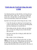 Cách ráp các Card mở rộng cho máy vi tính doc