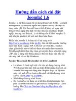 Hướng dẫn cách cài đặt Joomla! 1.6 docx