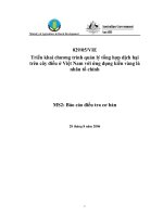 Báo cáo nghiên cứu nông nghiệp 