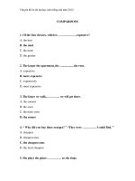 Chuyên đề ôn thi đại học môn tiếng anh năm 2012 : COMPARISONS pot