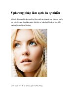 5 phương pháp làm sạch da tự nhiên pdf