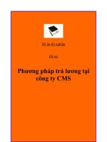 Đề tài: “Phương pháp trả lương tại công ty CMS